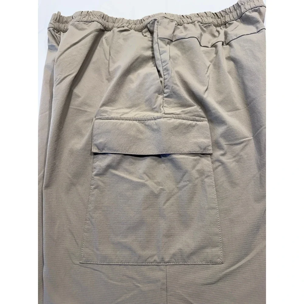 Banana Republic‎ Relaxed Tapered Fit Pants Size XL Khaki Mid Rise Drawcord Hem